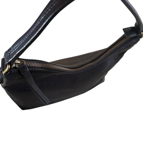 Frye Bag Lily Leather Hobo Bag Black Classic Chic Western Boho Crossbody Slouchy - Picture 5 of 14